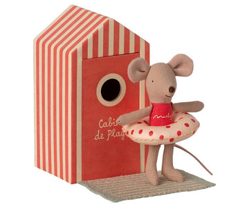 Maileg Beach Little Sister Mouse & Cabin - BouChic