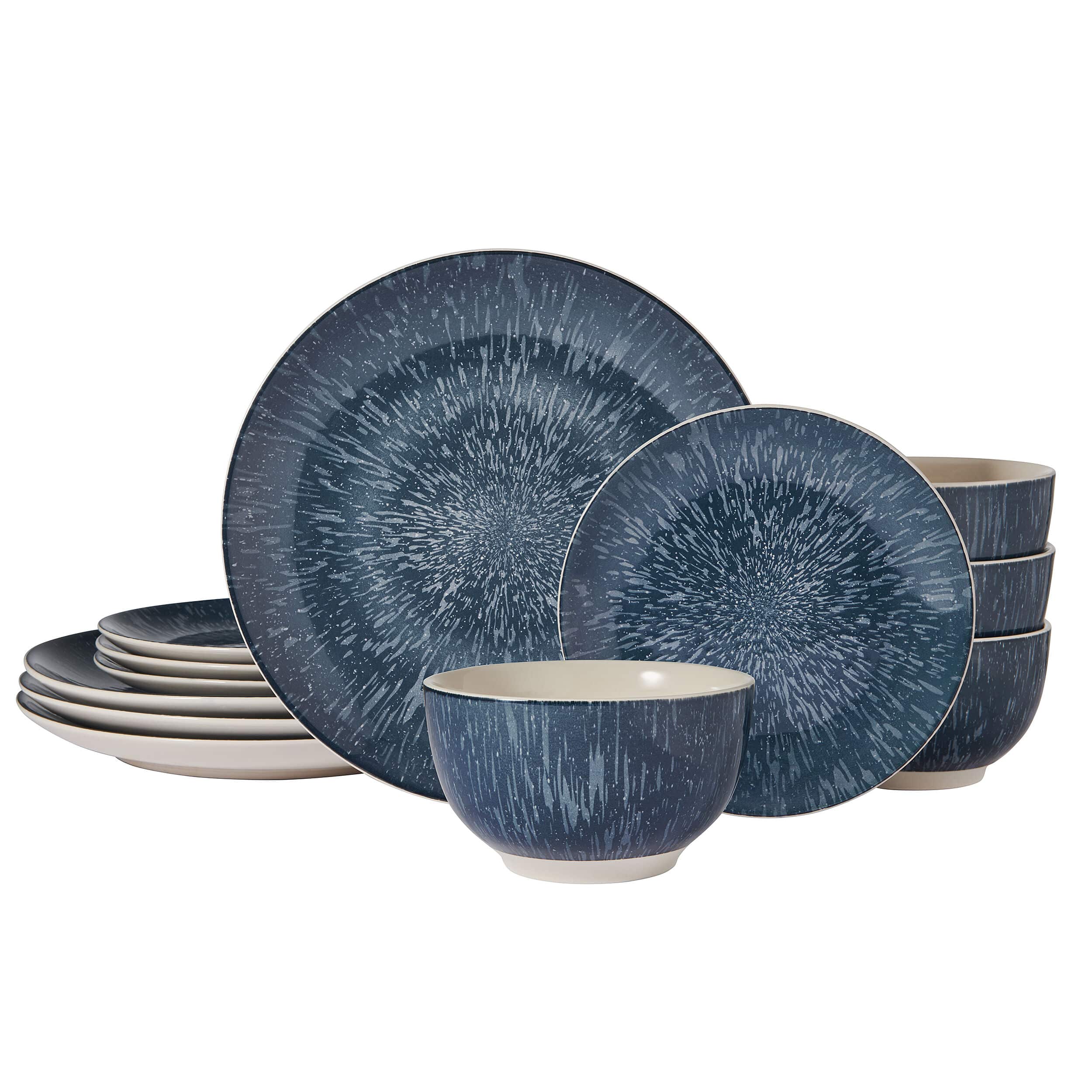 Mist 12 Piece Dinnerware Set, Service for 4