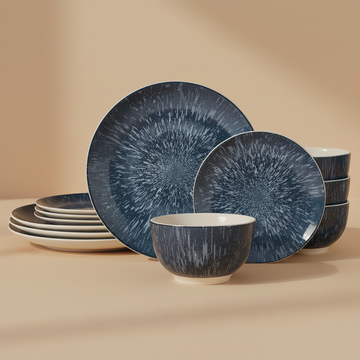 Mist 12 Piece Dinnerware Set, Service for 4
