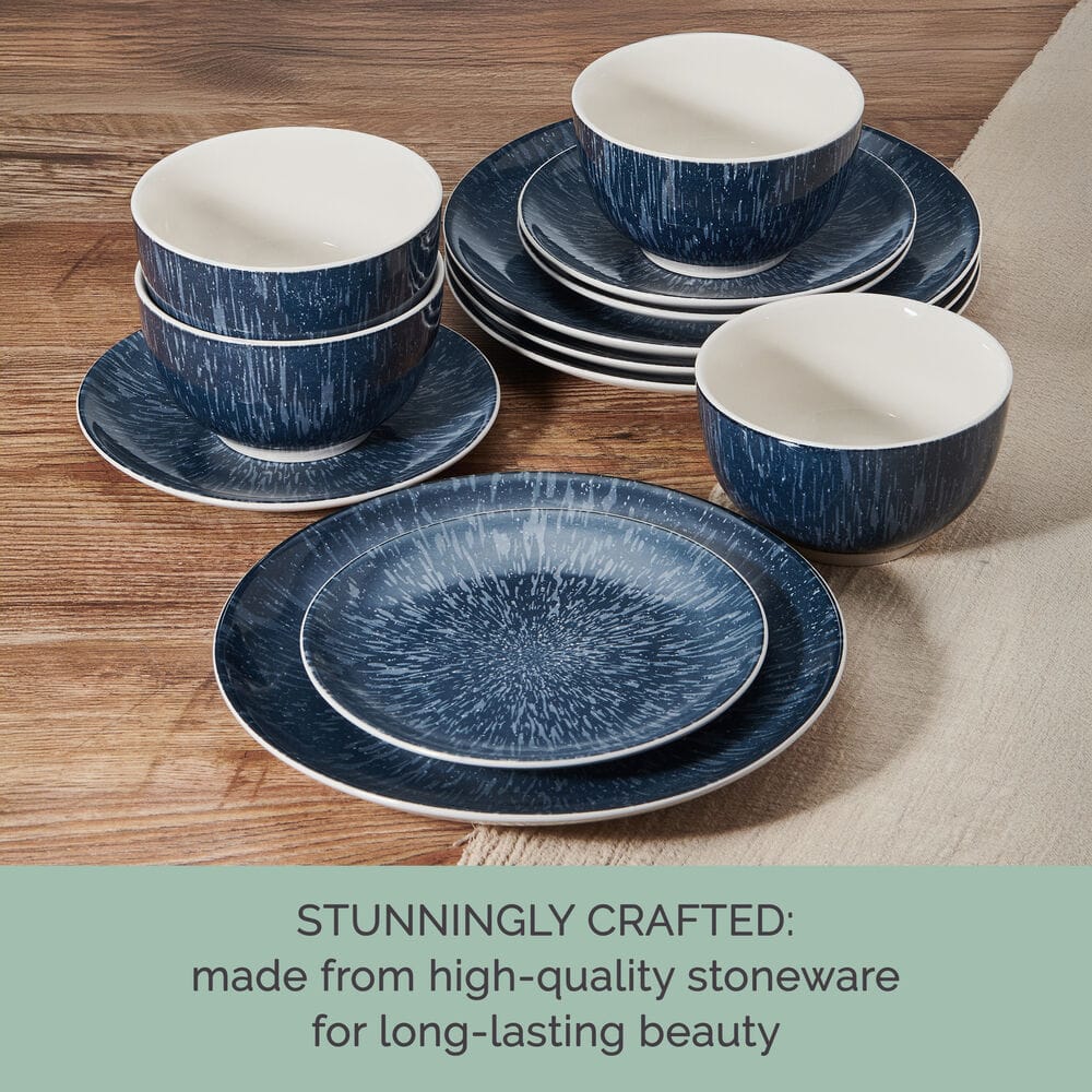 Mist 12 Piece Dinnerware Set, Service for 4