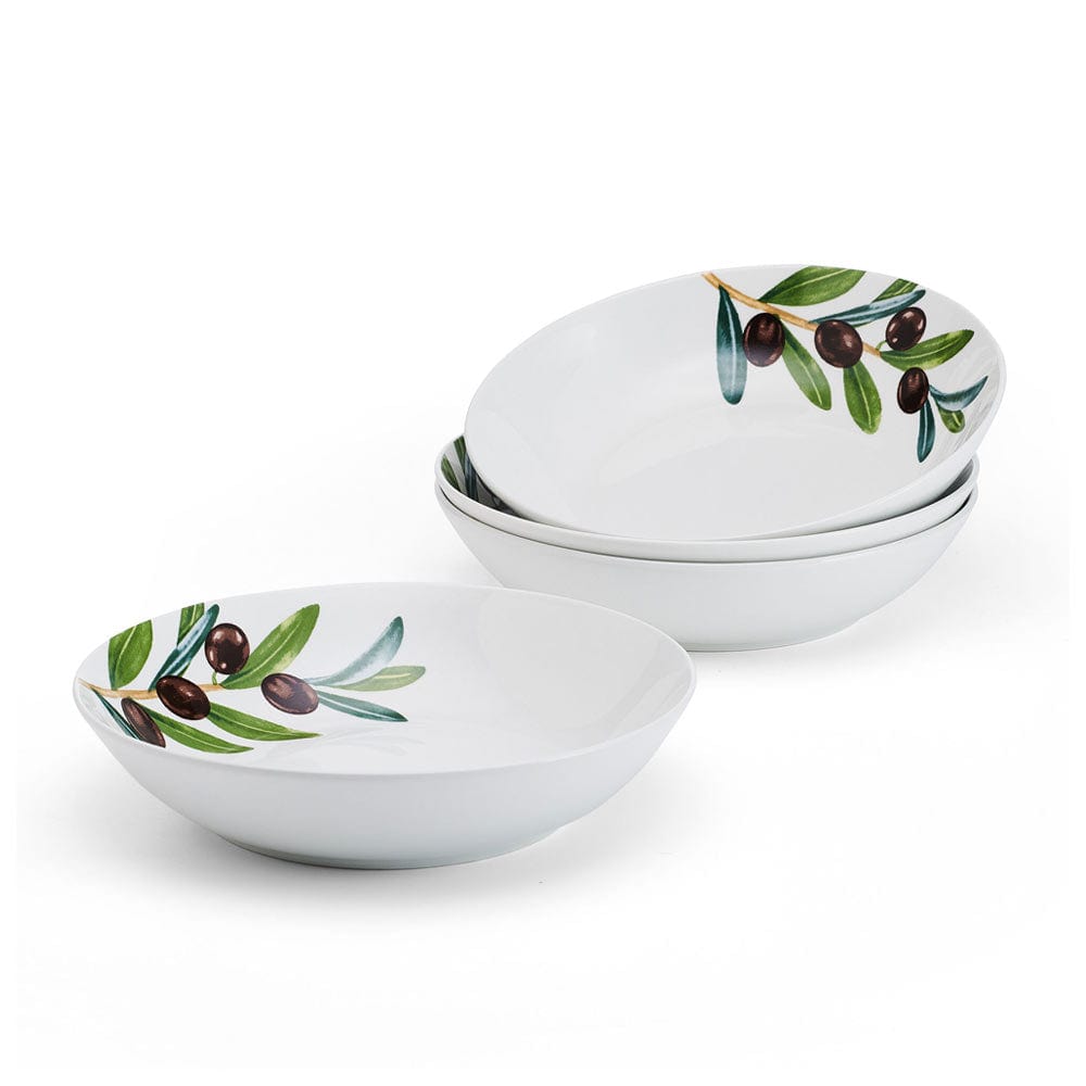 Olives Set of 4 Pasta Bowls