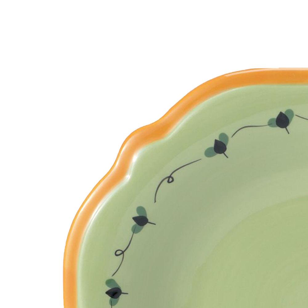 Pistoulet® Set of 4 Salad Plates with Yellow Band