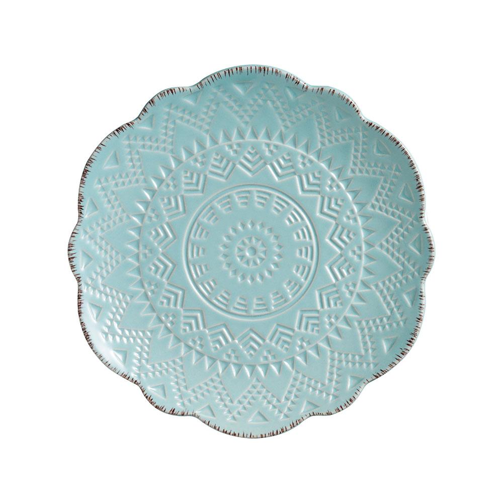 Remembrance Teal Salad Plate
