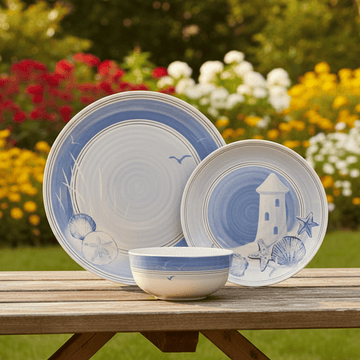 Rio Beach House Outdoor Melamine Dinnerware Set
