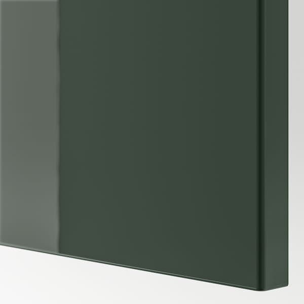 Ikea SELSVIKEN - Door/drawer front, high-gloss dark olive-green, 60x38 cm