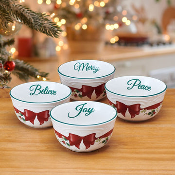 Winterberry® Ribbon Set of 4 Dessert Fruit Bowls
