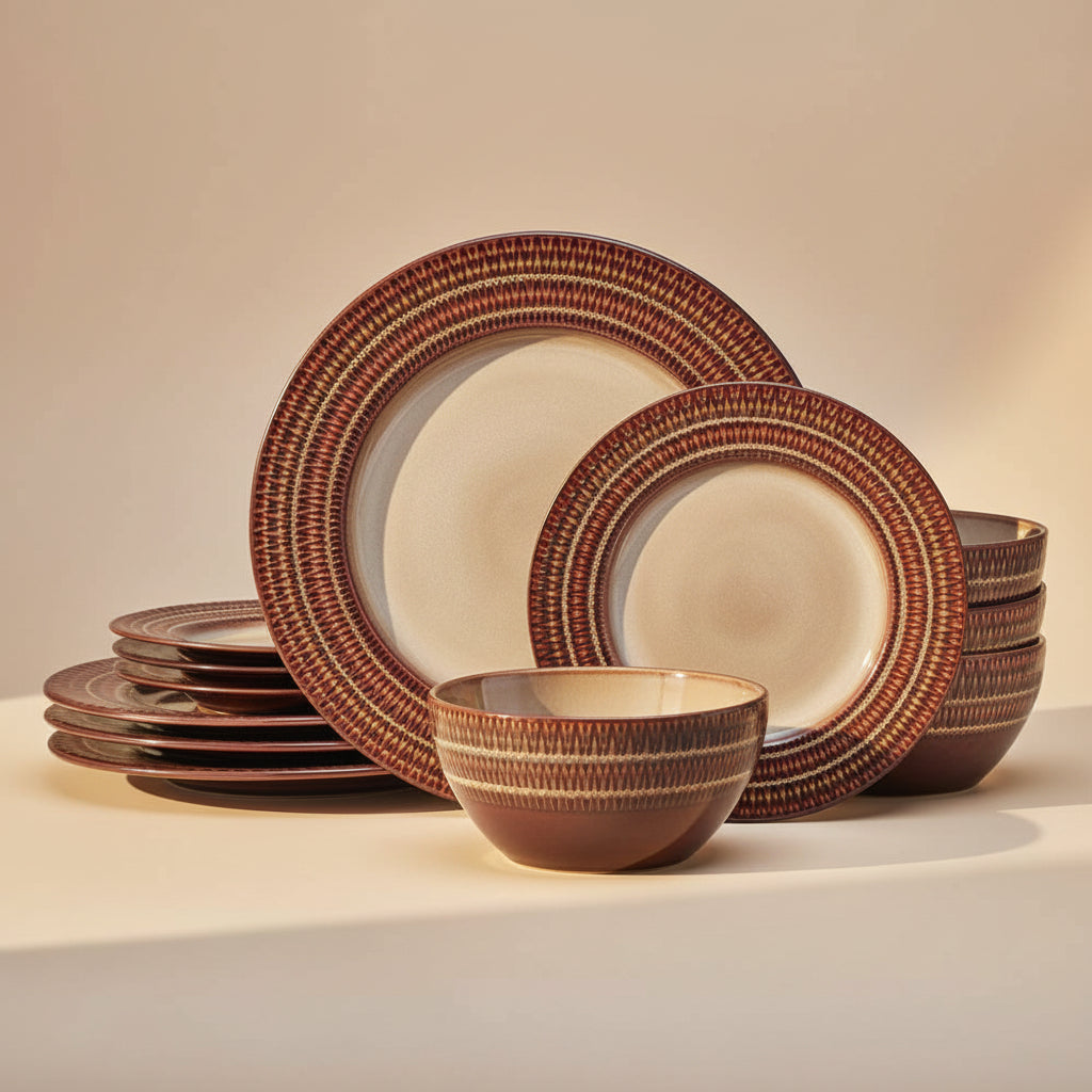 Skylar 12 Piece Dinnerware Set, Service for 4