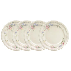 Tea Rose Set of 4 Salad Plates