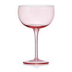 Darbie Angell Vibrance Blush Set of 4 Coupe Cocktail Glasses