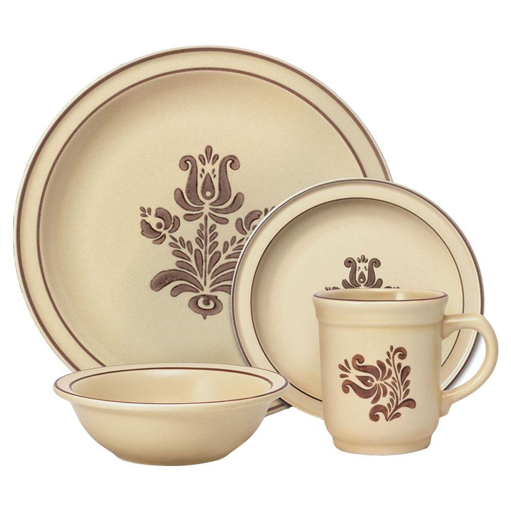 Village 16 Piece Dinnerware Set, Service for 4