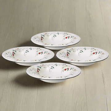 Winterberry® Set of 4 Rim Soup Bowls