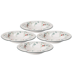 Winterberry® Set of 4 Rim Soup Bowls