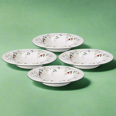 Winterberry® Set of 4 Rim Soup Bowls
